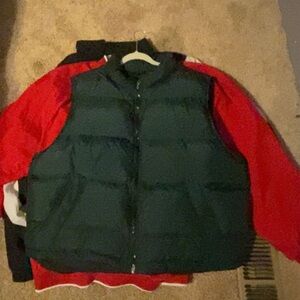 XXL Eddie Bauer forest green puffer zip up